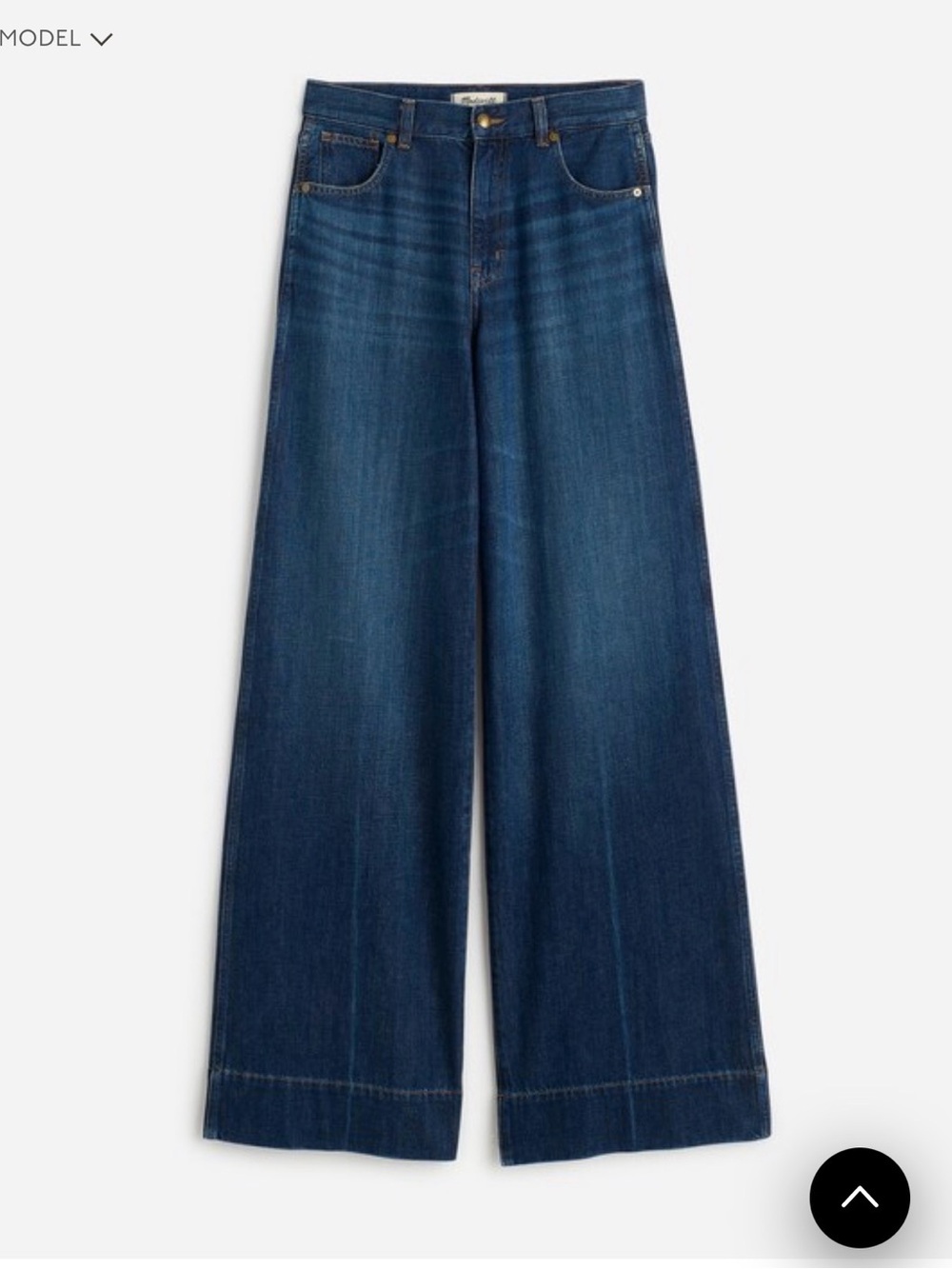 Madewell Superwide Leg Jeans: Softdrape Denim Edition Size 33 NWT - Picture 1 of 12